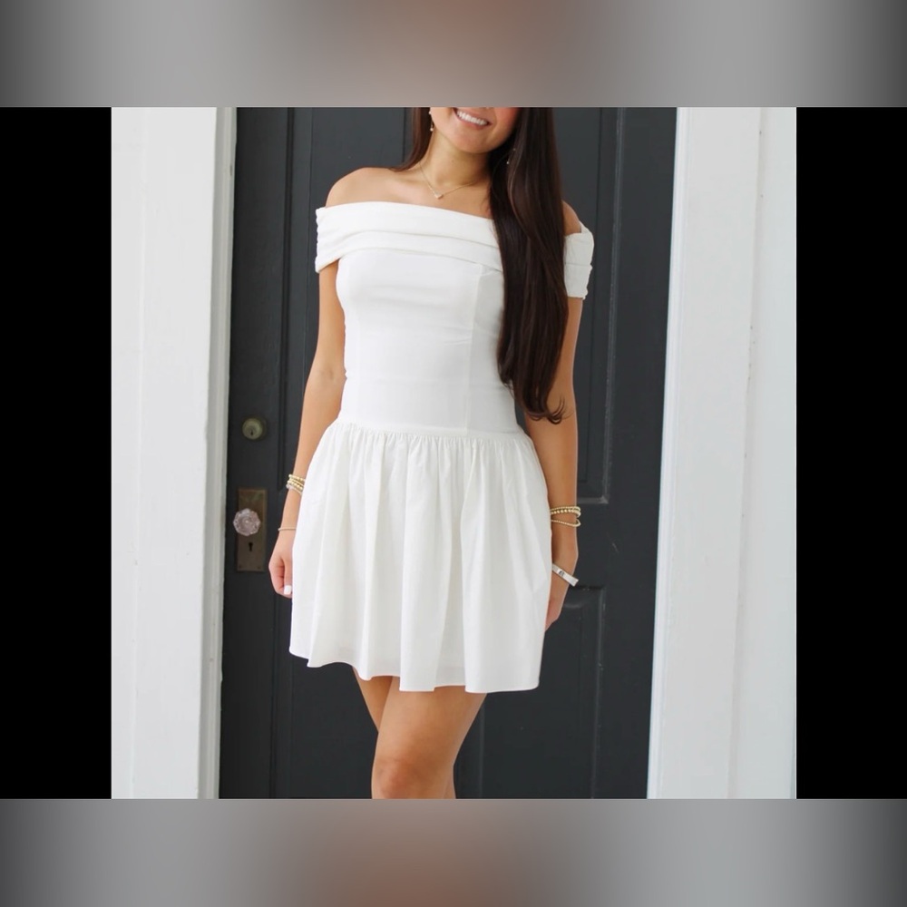 Strapless White Dress